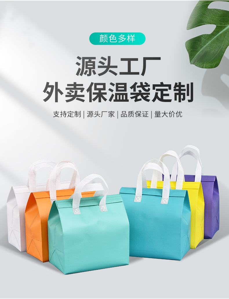 中山市无纺布保温袋外卖袋